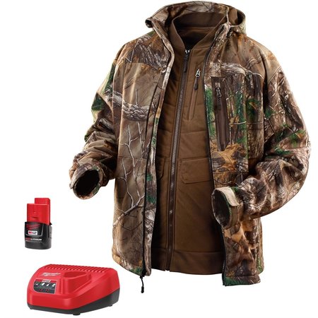 Milwaukee Tool Milwaukee M12 Realtree Xtra Camo 3-In-1 Heat. Jacket Kit, S 2387-S